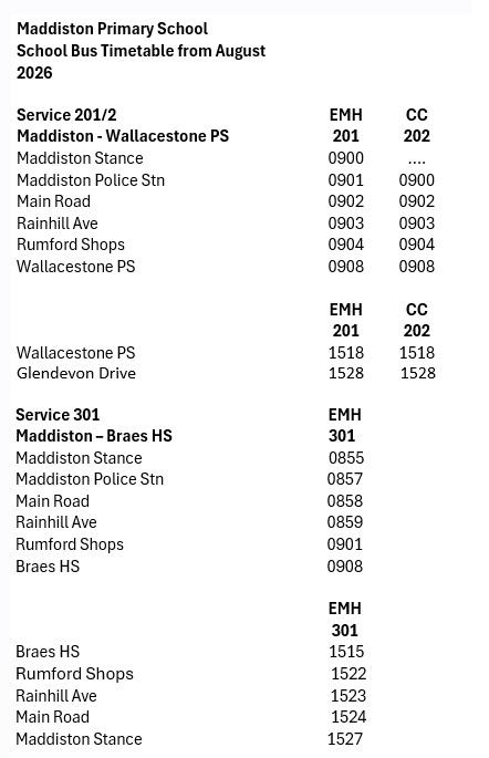 Bus Timetable